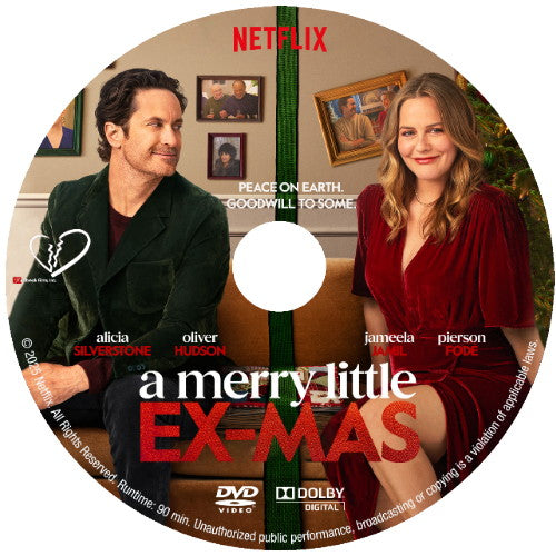 (08) A MERRY LITTLE EX-MAS DVD NETFLIX MOVIE 2025 Alicia Silverstone