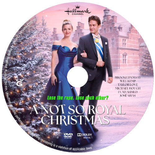 A NOT SO ROYAL CHRISTMAS DVD MOVIE 2023 Brooke D'Orsay