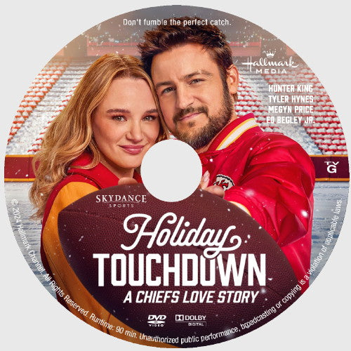 HOLIDAY TOUCHDOWN: A CHIEFS LOVE STORY DVD MOVIE 2024 Tyler Hynes