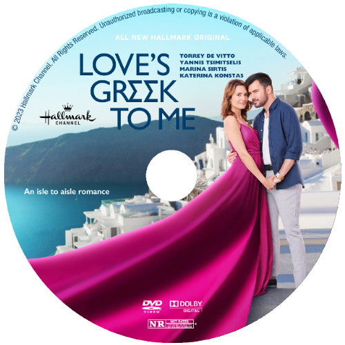 LOVE'S GREEK TO ME DVD HALLMARK MOVIE 2023 Torrey DeVitto