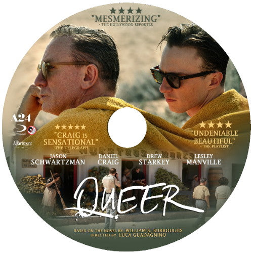 QUEER DVD MOVIE 2024 Daniel Craig & Drew Starkey - LGBTQ