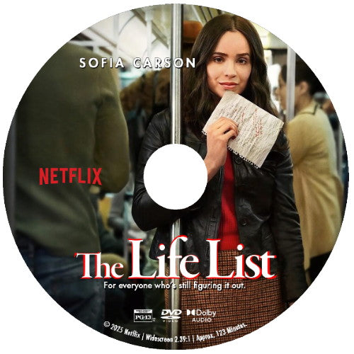 (14) THE LIFE LIST DVD NETFLIX MOVIE 2025 - Sofia Carson