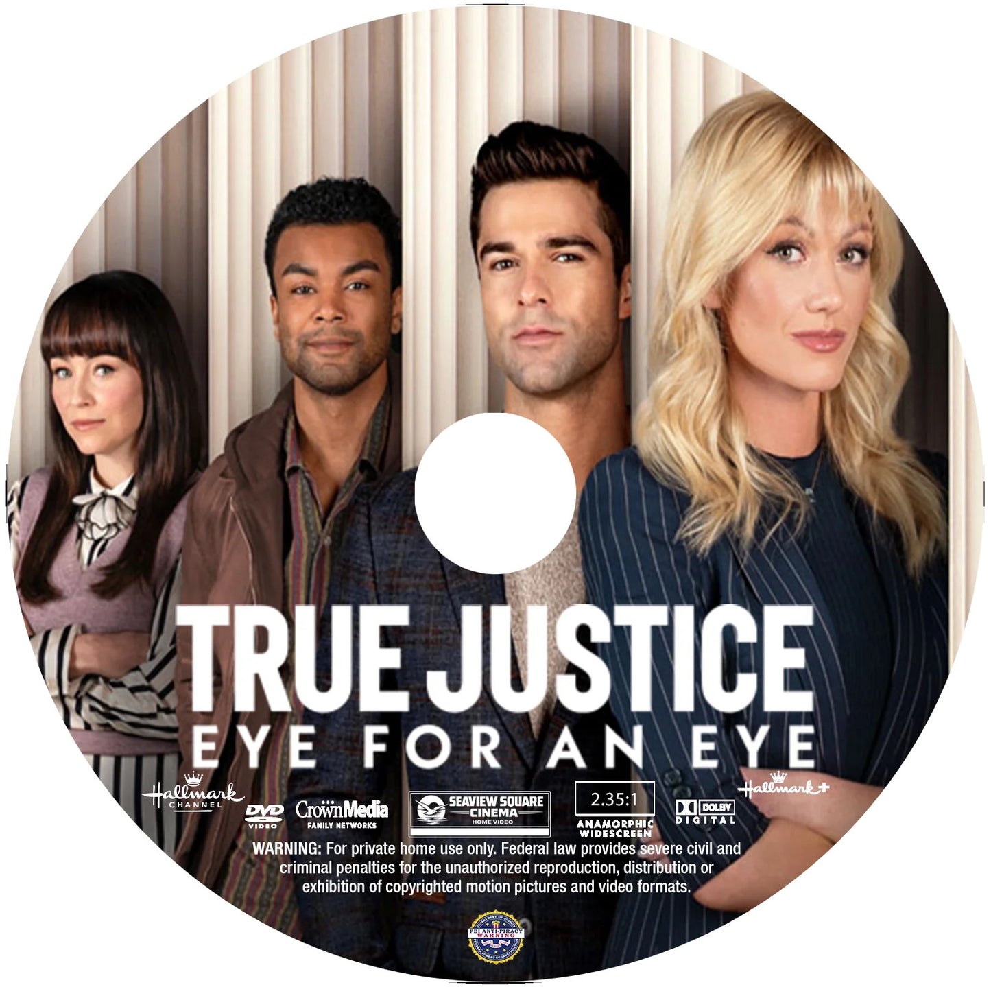 (06) TRUE JUSTICE: EYE FOR AN EYE DVD HALLMARK MOVIE 2026