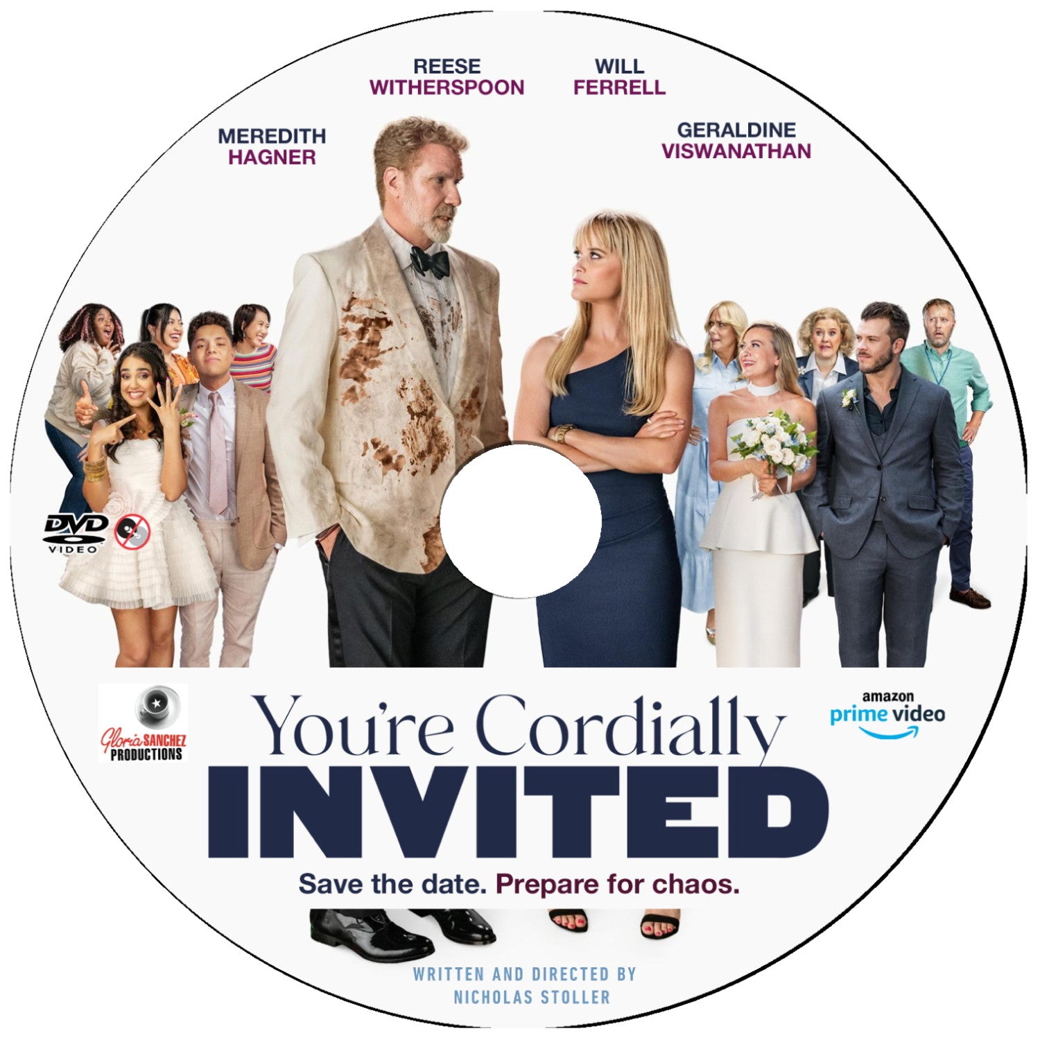 YOU'RE CORDIALLY INVITED DVD Prime MOVIE 2025 Will Ferrell, Reese