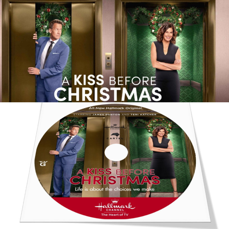 A KISS BEFORE CHRISTMAS DVD MOVIE 2021 James Denton, Teri Hatcher