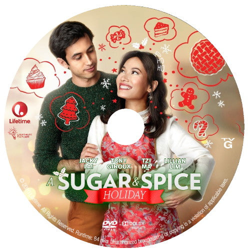 A SUGAR & SPICE HOLIDAY DVD LIFETIME CHRISTMAS MOVIE 2020