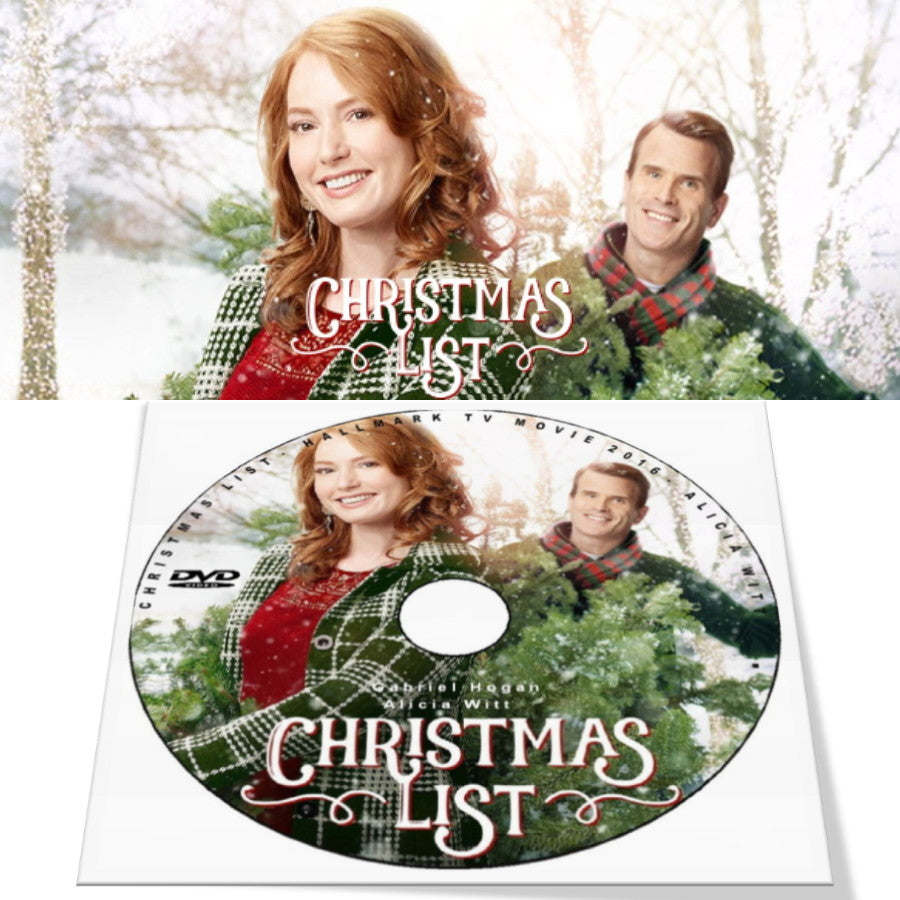 CHRISTMAS LIST DVD MOVIE 2016 Alicia Witt, Peter Benson