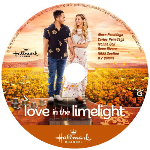 LOVE IN THE LIMELIGHT DVD MOVIE 2022 Carlos & Alexa PenaVega