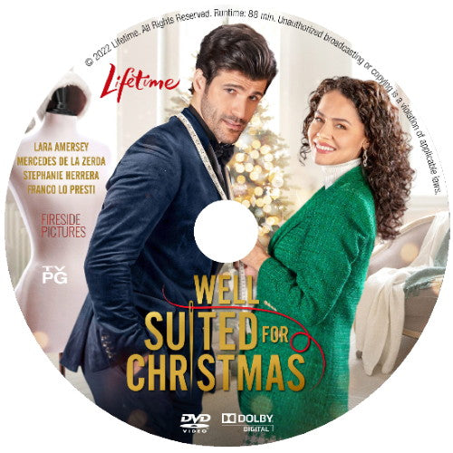 WELL SUITED FOR CHRISTMAS DVD LIFETIME MOVIE 2022