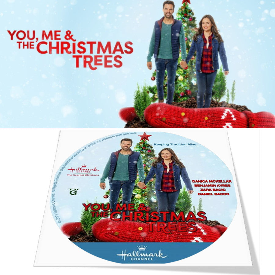 YOU, ME & THE CHRISTMAS TREE DVD MOVIE 2021 Danica McKellar, Benjamin Ayres