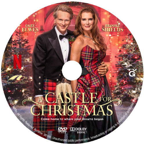 A CASTLE FOR CHRISTMAS DVD 2021 NETFLIX MOVIE Brooke Shields