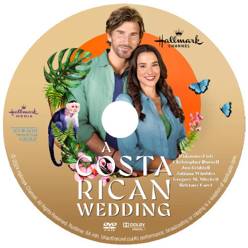 (18) A COSTA RICAN WEDDING DVD HALLMARK MOVIE 2024