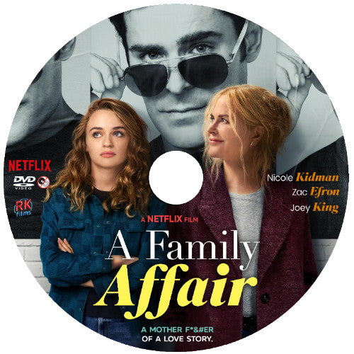 (56) A FAMILY AFFAIR DVD NETFLIX MOVIE 2024 Nicole Kidman, Zac Efron