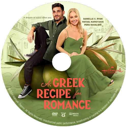 (03) A GREEK RECIPE FOR ROMANCE DVD HALLMARK MOVIE 2024