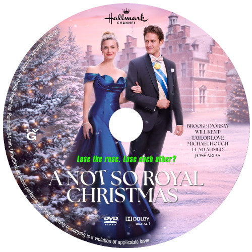 A NOT SO ROYAL CHRISTMAS DVD HALLMARK MOVIE 2023 Brooke D'Orsay