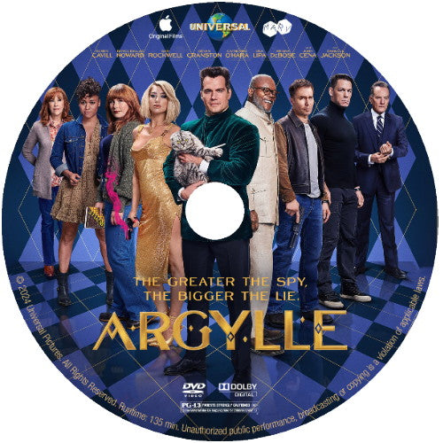 (43) ARGYLLE DVD APPLE TV MOVIE 2024