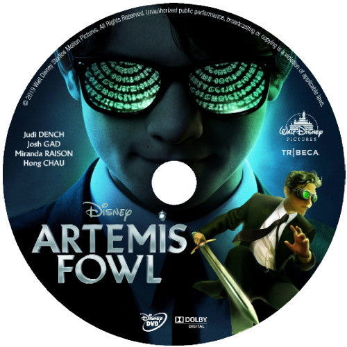 ARTEMIS FOWL DVD DISNEY MOVIE 2020