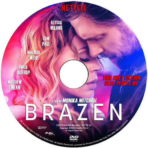 BRAZEN DVD NETFLIX MOVIE 2022 - Sam Page