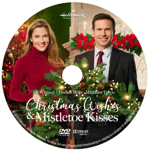 (25) CHRISTMAS WISHES & MISTLETOE KISSES DVD HALLMARK MOVIE 2019