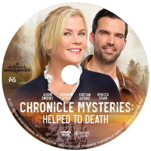 (04) CHRONICLE MYSTERIES: HELPED TO DEATH DVD MOVIE 2021 - Alison Sweeney