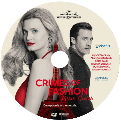 CRIME OF FASHION: KILLER CLUTCH DVD HALLMARK MOVIE 2024