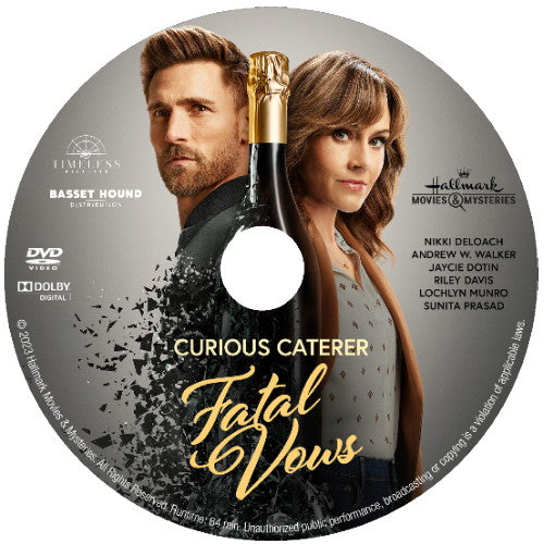 CURIOUS CATERER: FATAL VOWS DVD HALLMARK MOVIE 2023 Andrew Walker