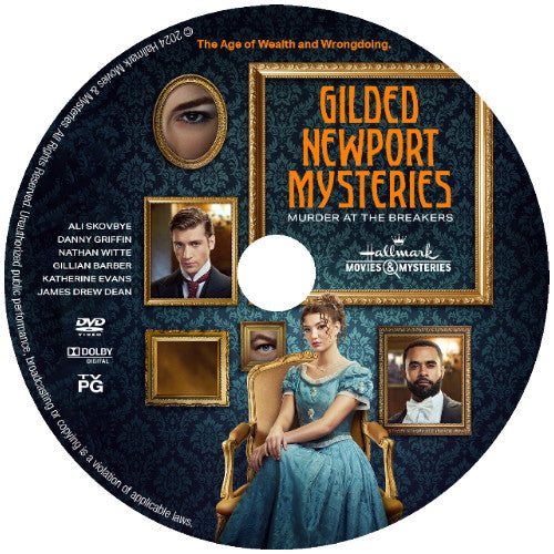 GILDED NEWPORT MYSTERIES: MURDER AT THE BREAKERS DVD HALLMARK MOVIE 2024