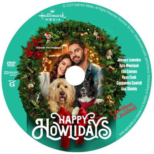 (17) HAPPY HOWLIDAYS DVD MOVIE 2024 Jessica Lowndes