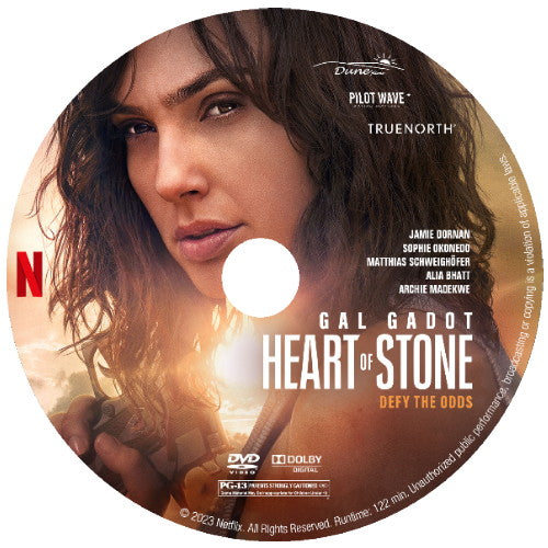 HEART OF STONE DVD NETFLIX MOVIE 2023 Gal Gadot