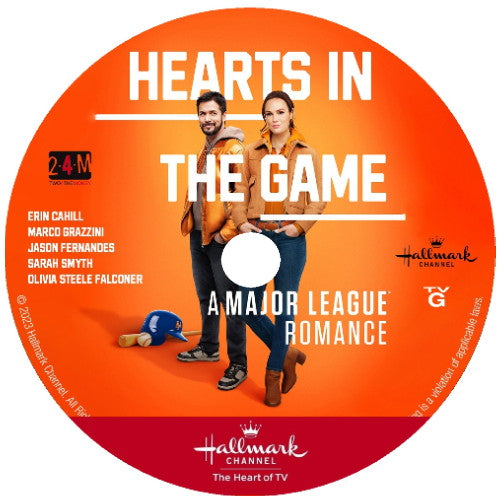 HEARTS IN THE GAME DVD HALLMARK MOVIE 2023 - Erin Cahill