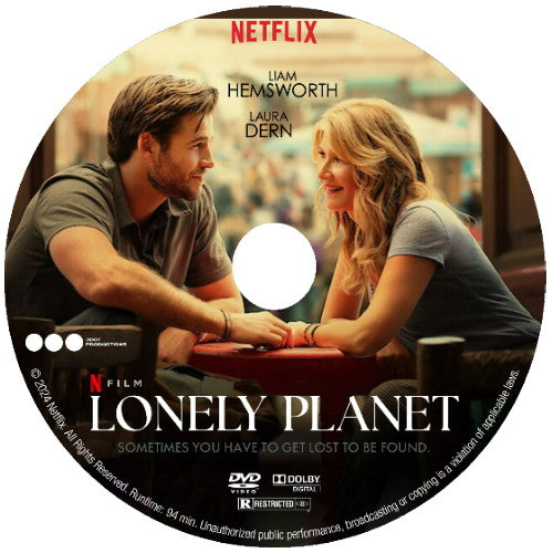 (10) LONELY PLANET DVD MOVIE 2024 Laura Dern, Liam Hemsworth