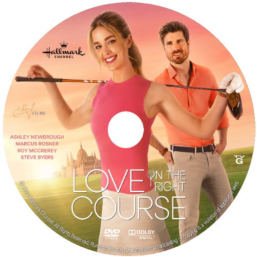 LOVE ON THE RIGHT COURSE DVD HALLMARK MOVIE 2024