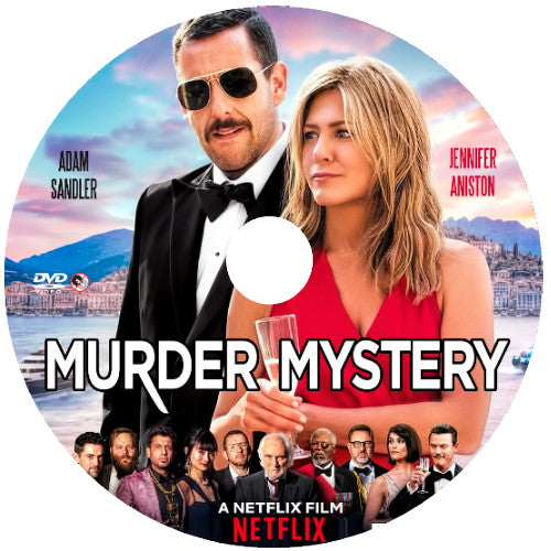 MURDER MYSTERY DVD NETFLIX MOVIE 2019 Adam Sandler & Jennifer Aniston