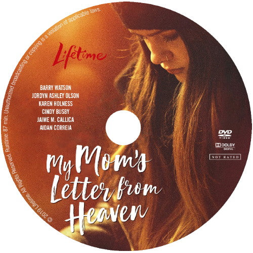 MY MOM'S LETTER FROM HEAVEN DVD LIFETIME MOVIE 2019