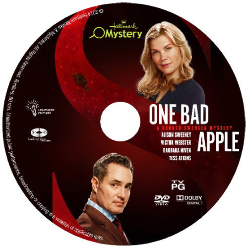 (61) ONE BAD APPLE: A HANNAH SWENSEN MYSTERY DVD HALLMARK MOVIE 2024