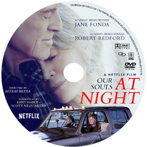 OUR SOULS AT NIGHT DVD 2017 NETFLIX MOVIE Robert Redford & Jane Fonda