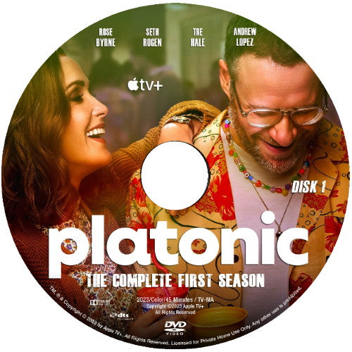 PLATONIC SEASON 1 + 2 DVD 2023 Seth Rogen, Luke Macfarlane