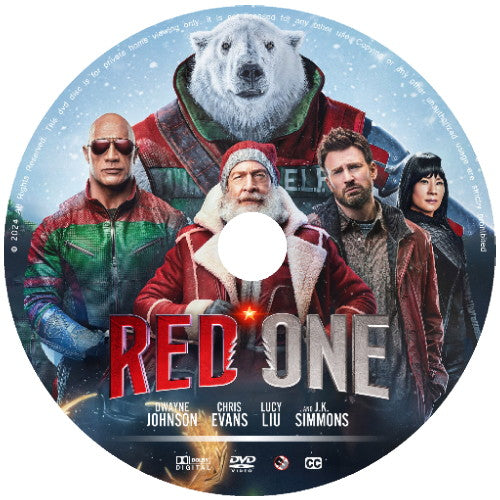 (24) RED ONE DVD MOVIE 2024 Dwayne Johnson, Chris Evans