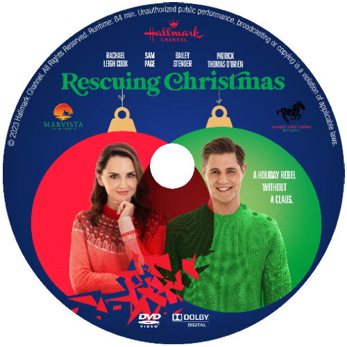 RESCUING CHRISTMAS DVD HALLMARK MOVIE 2023 Sam Page