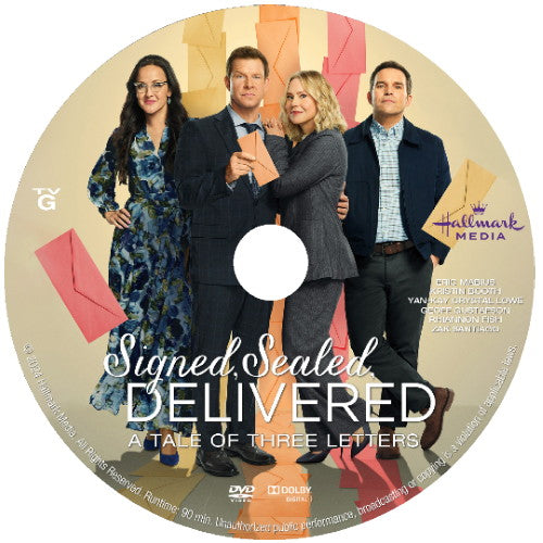 SIGNED, SEALED, DELIVERED: A TALE OF THREE LETTERS DVD HALLMARK 2024 ...