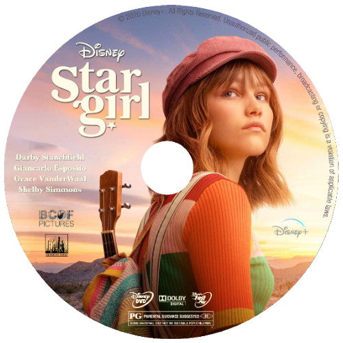 (16) STARGIRL DVD DISNEY MOVIE 2020 - Grace VanderWaal