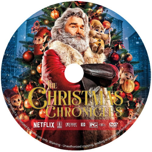 (07) THE CHRISTMAS CHRONICLES DVD NETFLIX MOVIE 2018 Kurt Russell