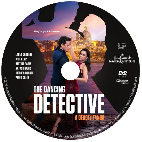 THE DANCING DETECTIVE: A DEADLY TANGO DVD HALLMARK MOVIE 2023 Lacey Chabert