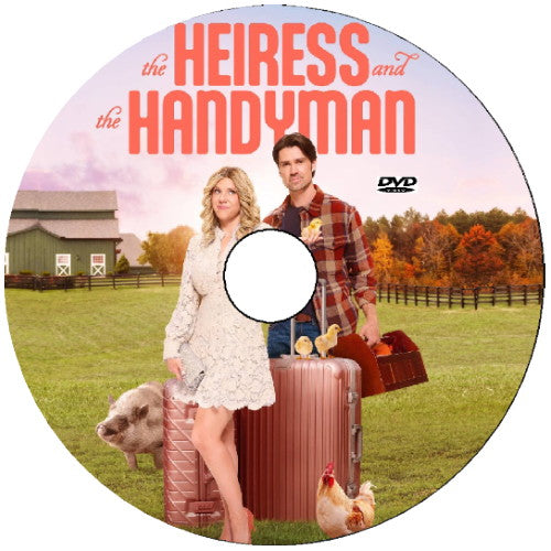 (01) THE HEIRESS AND THE HANDYMAN DVD HALLMARK MOVIE 2024 Corey Sevier