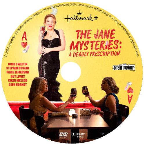 (06) The Jane Mysteries: A Deadly Prescription DVD HALLMARK MOVIE 2024