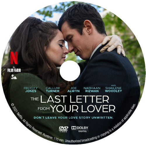(09) THE LAST LETTER FROM YOUR LOVER DVD MOVIE 2021