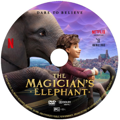 The Magician's Elephant DVD Netflix Movie - Animated 2023