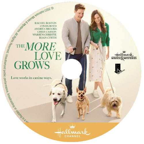 THE MORE LOVE GROWS DVD HALLMARK MOVIE 2023 Rachel Boston