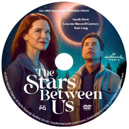(01) THE STARS BETWEEN US DVD HALLMARK MOVIE 2026