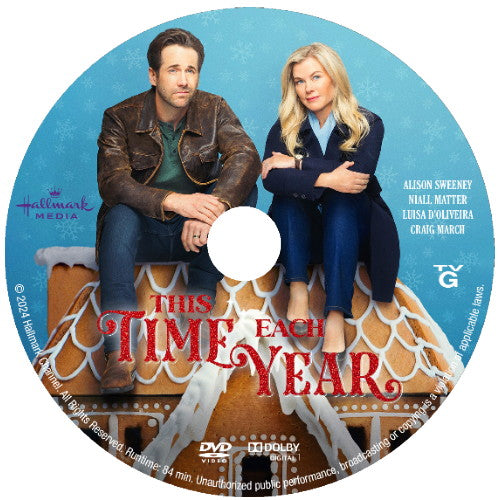 (40) THIS TIME EACH YEAR DVD MOVIE 2024 Alison Sweeney, Niall Matter